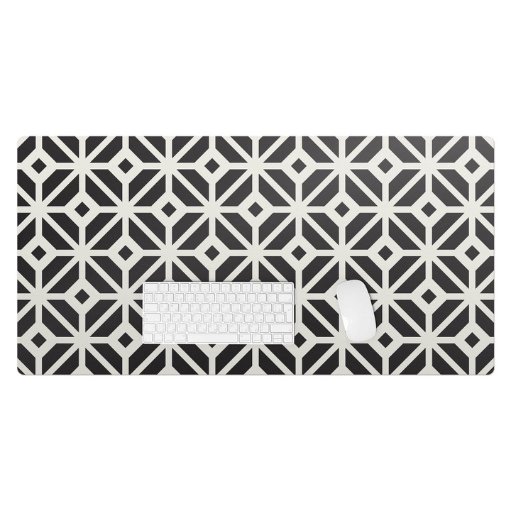 Mapa pentru birou, Wallfluent, Model retro geometric, Multicolor, 100x50 cm, 010250300020100033344