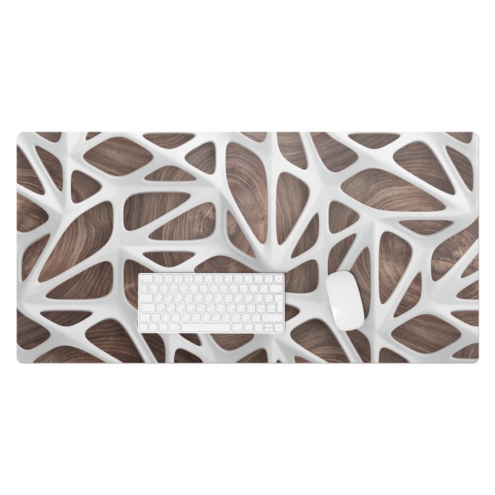 Mapa pentru birou, Wallfluent, Structura ajurata, Maro, 100x50 cm, 010250300020100020560