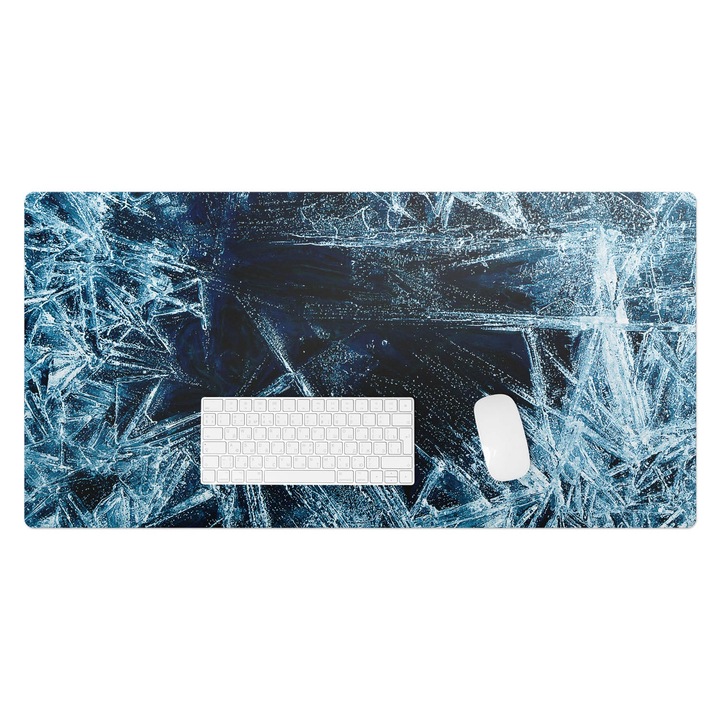 Protectie birou, Wallfluent, Modele de abstractizare a ghetii, Albastru, 100x50 cm, 010250300020100027347