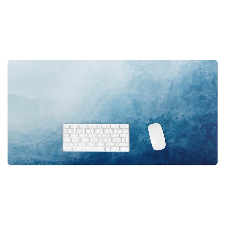 Mapa de birou, Wallfluent, Abstractia acvatica, Albastru, 100x50 cm, 010250300020100020566