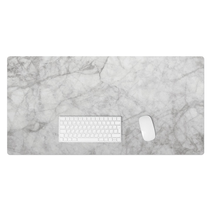 Mapa pentru birou, Wallfluent, Vene de marmura, Gri, 100x50 cm, 010250300020100019879