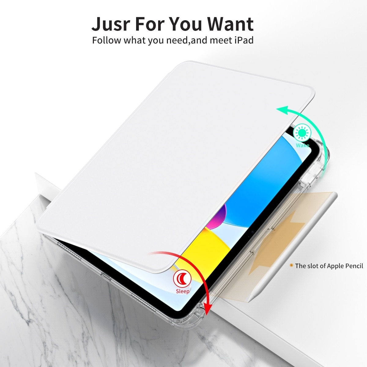 Husa tableta compatibila cu iPad Air 11 2024, Acryl transparent, Gri