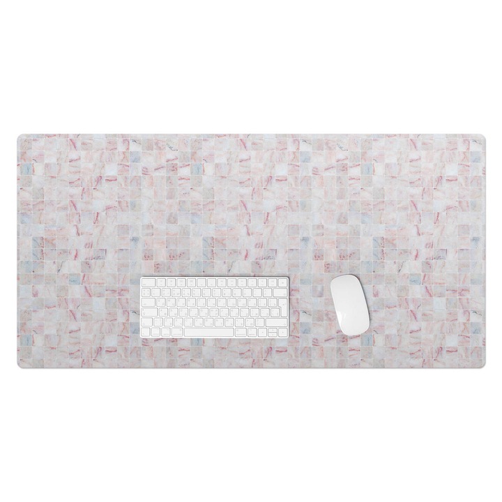 Mapa de birou, Wallfluent, Mozaic pastel, Bej, 100x50 cm, 010250300020100033417