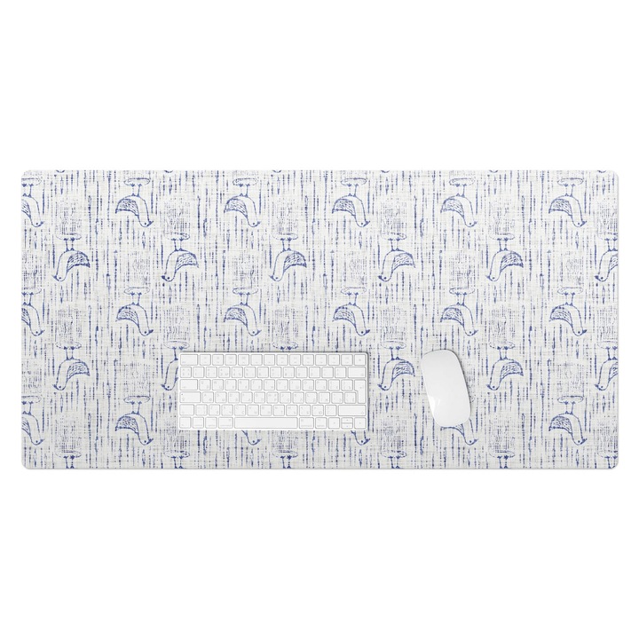 könyökalátét, Wallfluent, Madarak az esőben, Kék, 100x50 cm, 010250300020100033340