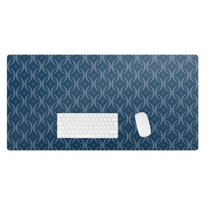 Mapa birou, Wallfluent, Model geometric, Bleumarin, 100x50 cm, 010250300020100033394