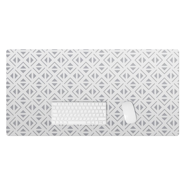 Mapa protectie birou, Wallfluent, Model geometric, Gri, 100x50 cm, 010250300020100033413