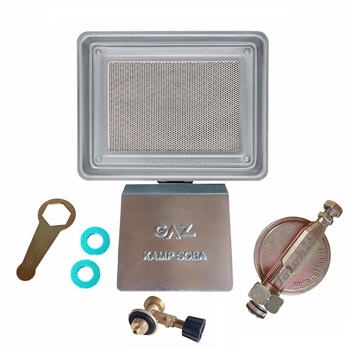 Incalzitor pe gaz cu suport grilaj, 3500W, Nurgaz NG310-P, Arzator ceramic