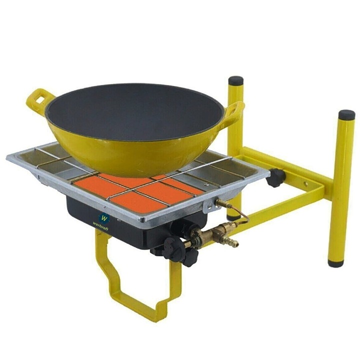 Orgaz gázégős tűzhely, 3500W, kerámia főzőlap, fém tartó, alacsony fogyasztás 220 g/h, horganyzott fémlemez