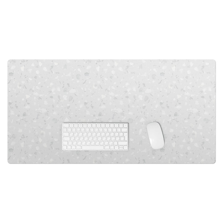 Protectie birou, Wallfluent, Terrazzo pastel, Gri, 100x50 cm, 010250300020100033443