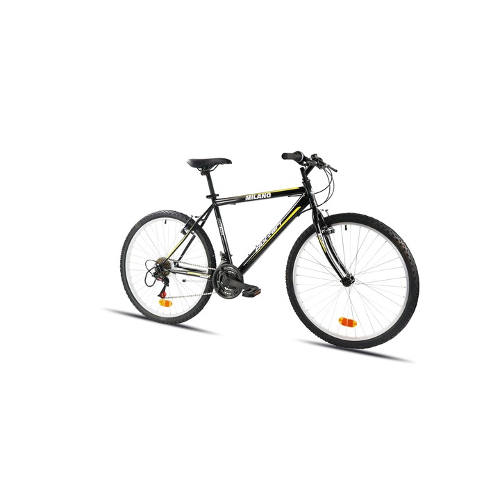 Велосипед MTB Milano 26, 18V, стомана, черен, жълт