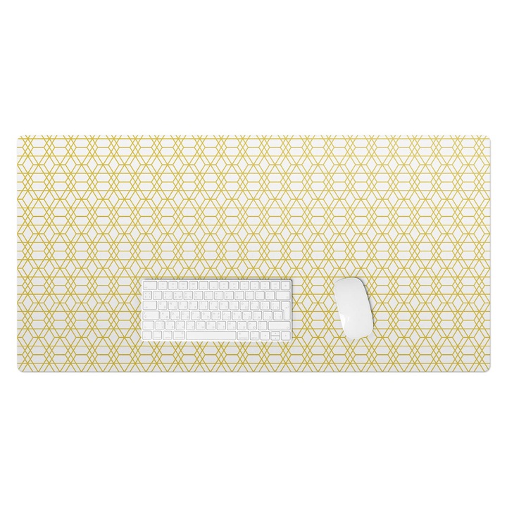 Mapa birou, Wallfluent, Model de verificare geometrica, Galben, 100x50 cm, 010250300020100033524