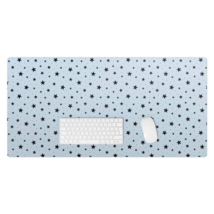Mapa pentru birou, Wallfluent, Stele pe fundal, Albastru, 100x50 cm, 010250300020100033533