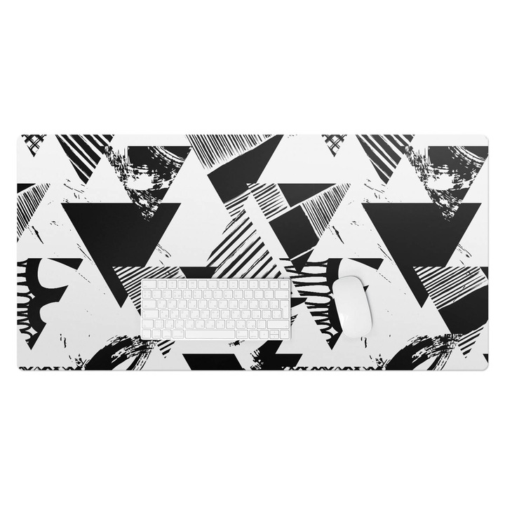 Mapa birou, Wallfluent, Triunghiuri abstracte, Multicolor, 100x50 cm, 010250300020100075236