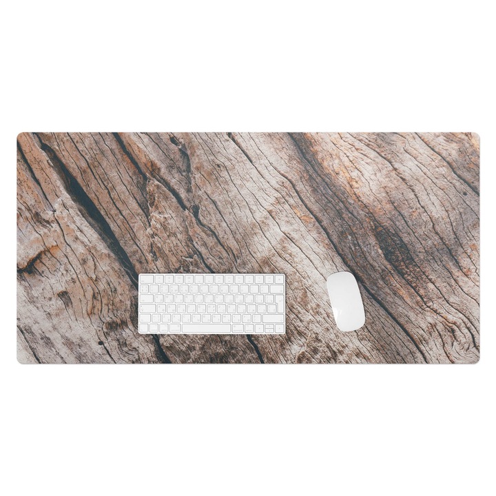 Mapa birou, Wallfluent, Granulatie de lemn, Maro, 100x50 cm, 010250300020100077260