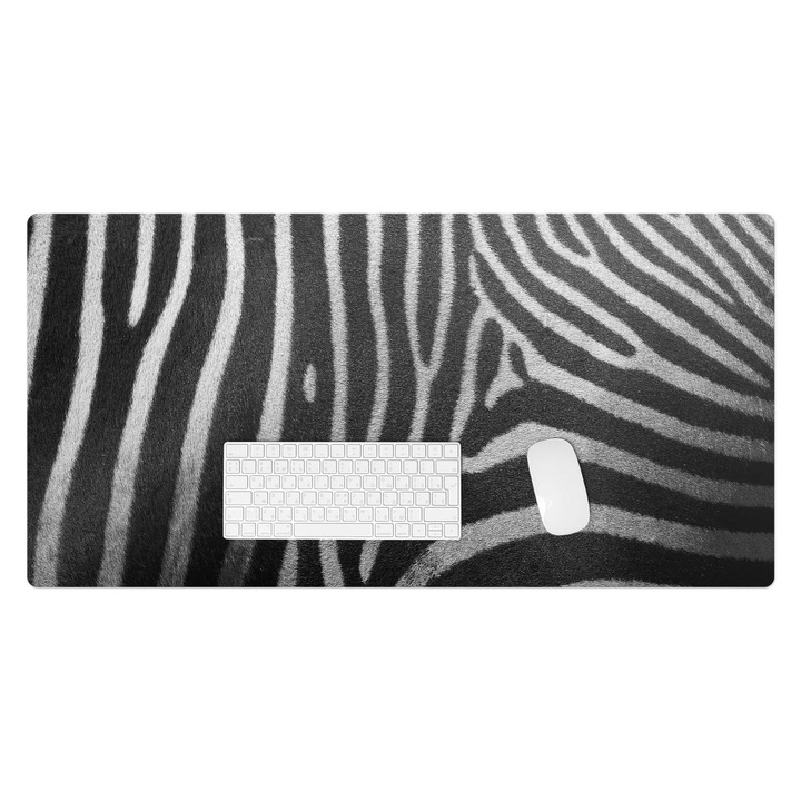 Mapa pentru birou, Wallfluent, Dungi de zebra, Multicolor, 100x50 cm, 010250300020100077324