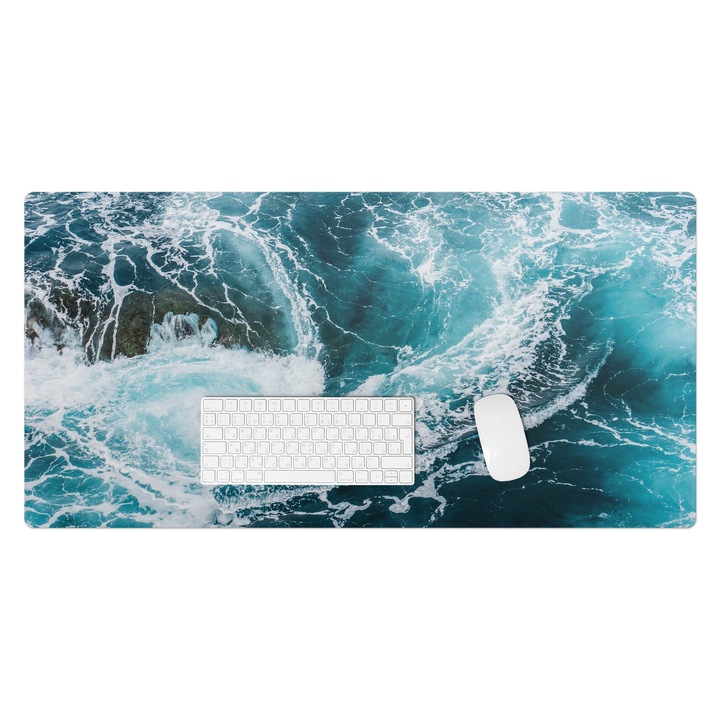 Mapa pentru birou, Wallfluent, Vortexul oceanic, Albastru, 100x50 cm, 010250300020100075295