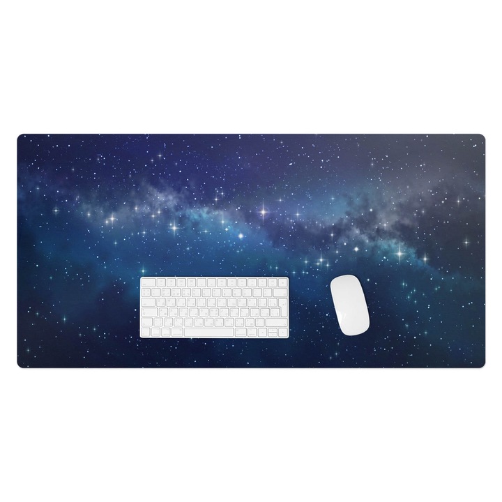 Íróasztal könyökalátét, Wallfluent, Csillagos éjszaka, Tengerészkék, 100x50 cm, 010250300020100088226