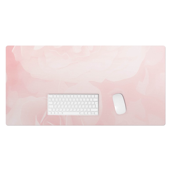 Mapa protectie birou, Wallfluent, Trandafiri delicati, Roz, 100x50 cm, 010250300020100088748