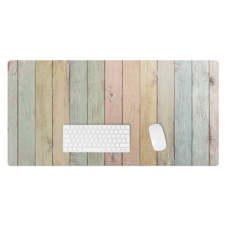 Mapa birou, Wallfluent, Placi verticale pastel, Galben, 100x50 cm, 010250300020100088724