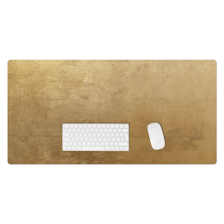 Mapa pentru birou, Wallfluent, Textura metalica, Bej, 100x50 cm, 010250300020100088702