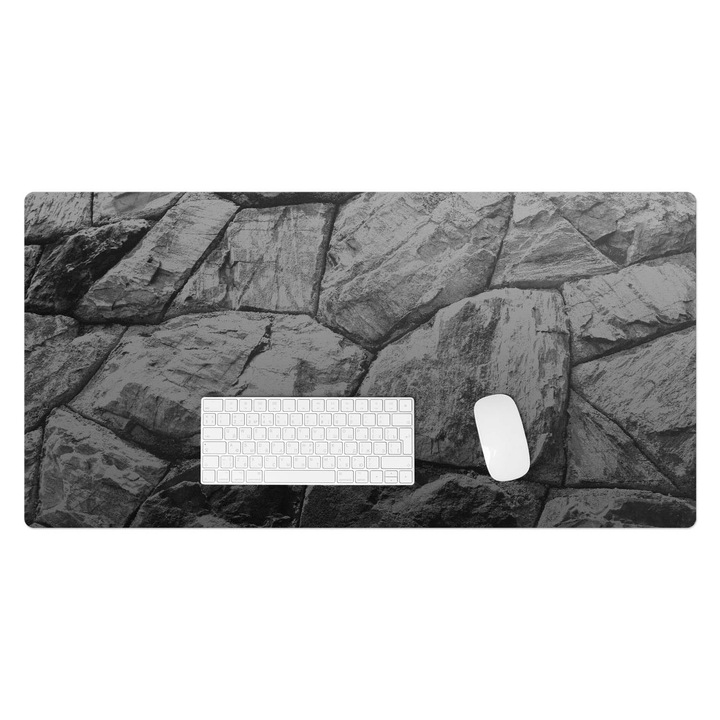 Mapa de birou, Wallfluent, Zid de piatra, Multicolor, 100x50 cm, 010250300020100282528