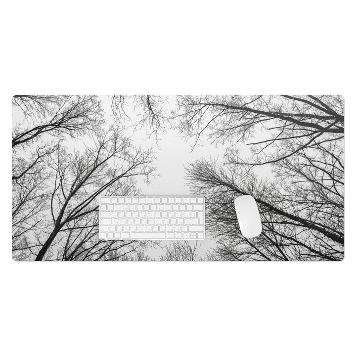 Mapa birou, Wallfluent, Ramuri goale de copac, Multicolor, 100x50 cm, 010250300020100282714