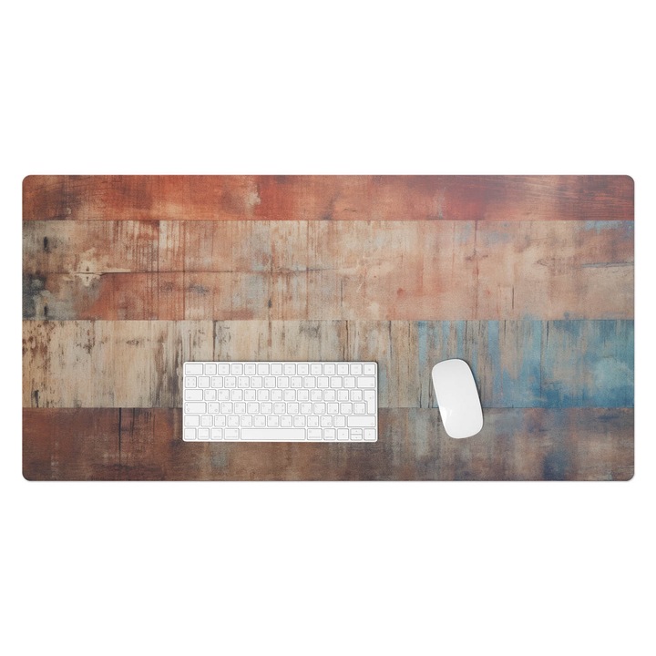 Protectie birou, Wallfluent, Curele din lemn de epoca, Maro, 100x50 cm, 010250300020100282818