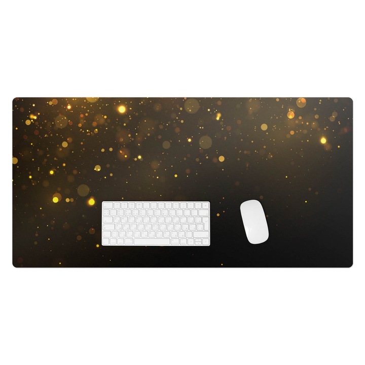 Mapa pentru birou, Wallfluent, Puncte luminoase, Galben, 100x50 cm, 010250300020100274495