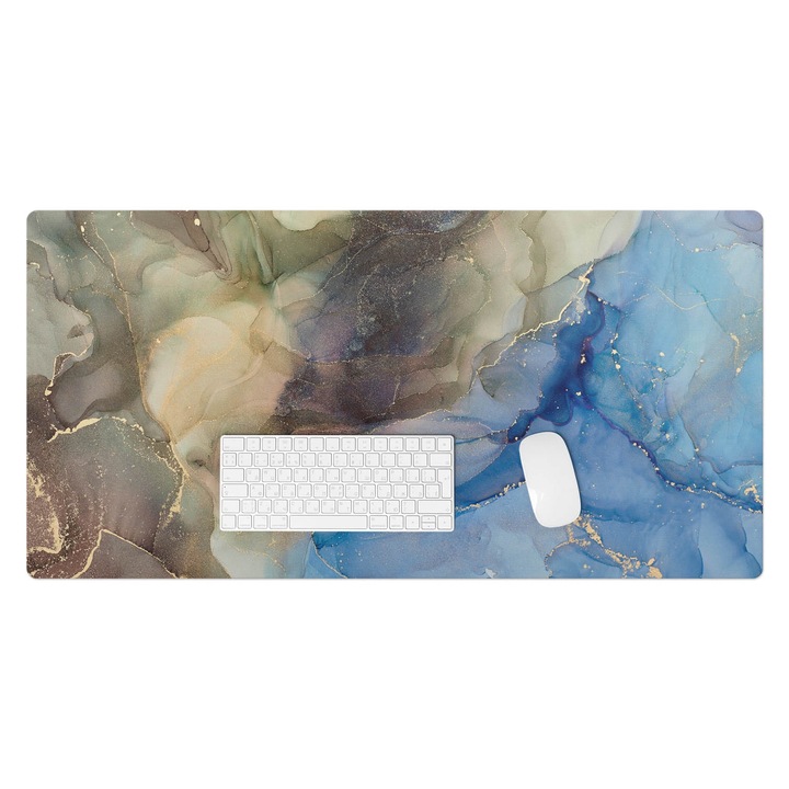 Mapa de birou, Wallfluent, Valuri abstracte, Bej, 100x50 cm, 010250300020100282552