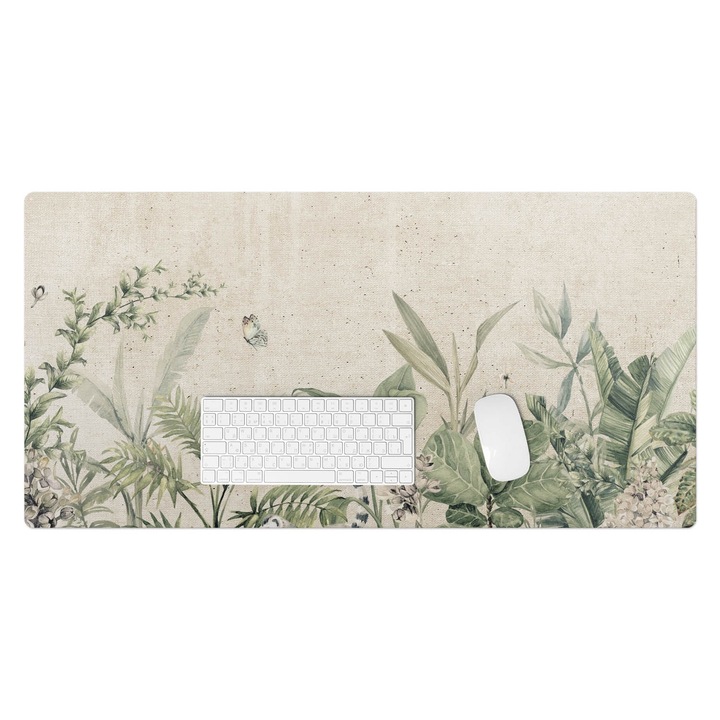 Mapa birou, Wallfluent, Jungla exotica, Bej, 100x50 cm, 010250300020100282763