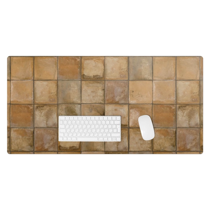 Protectie birou, Wallfluent, Placi rustice, Bej, 100x50 cm, 010250300020100282520