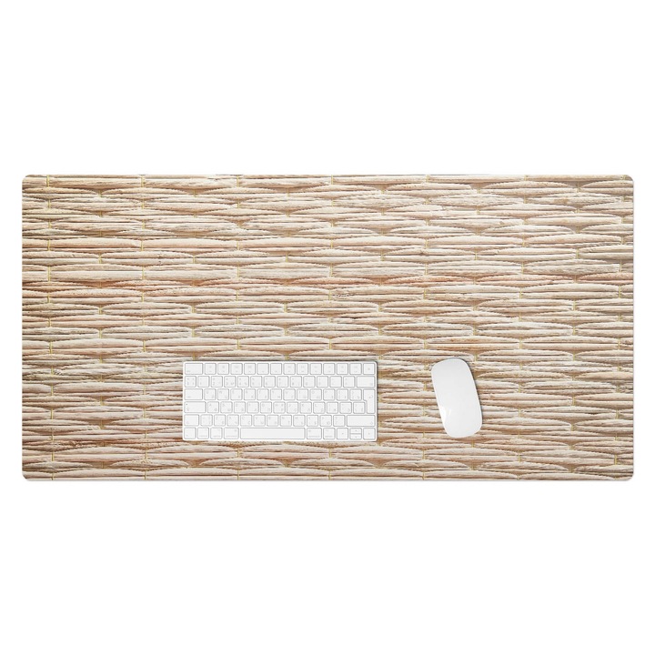 Mapa birou, Wallfluent, Impletitura naturala, Bej, 100x50 cm, 010250300020100282809