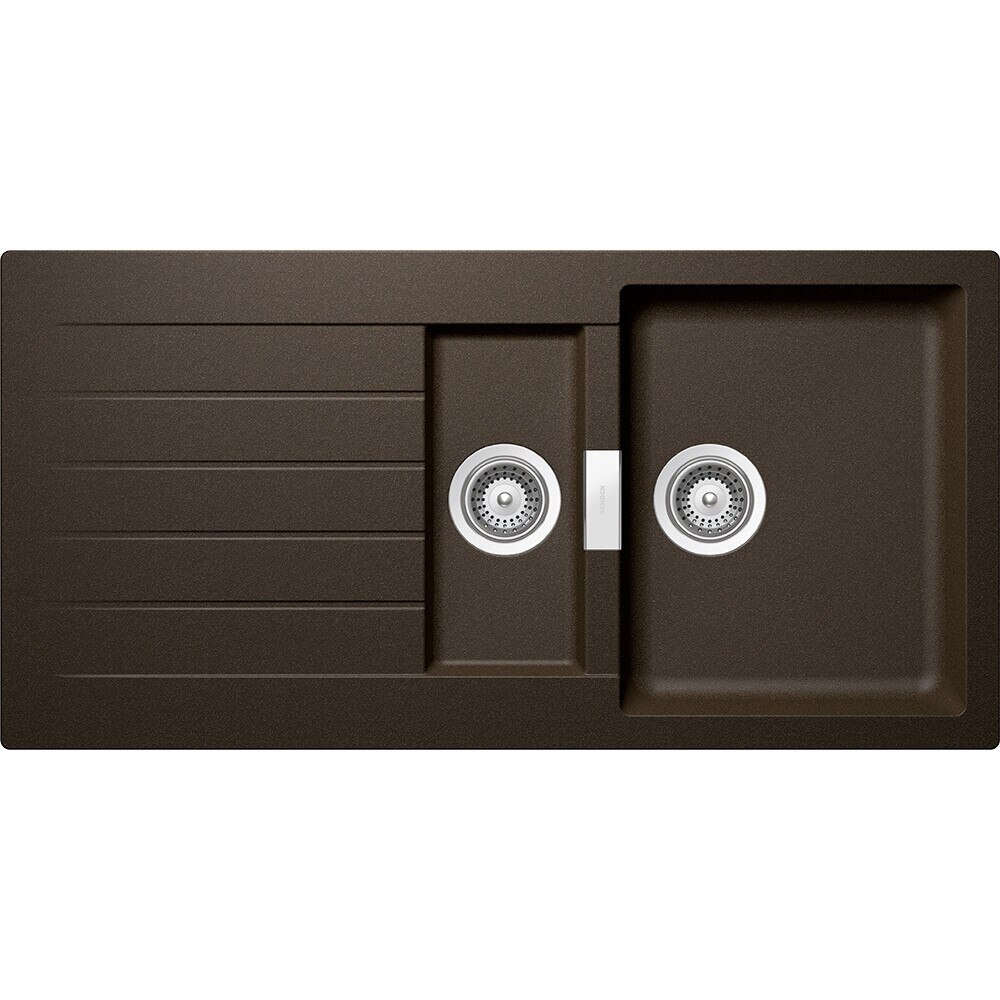 Chiuveta granit Schock Signus D-150 Bronze, 1000 x 500 mm, adancime cuva 195 mm, reversibila, montare pe blat