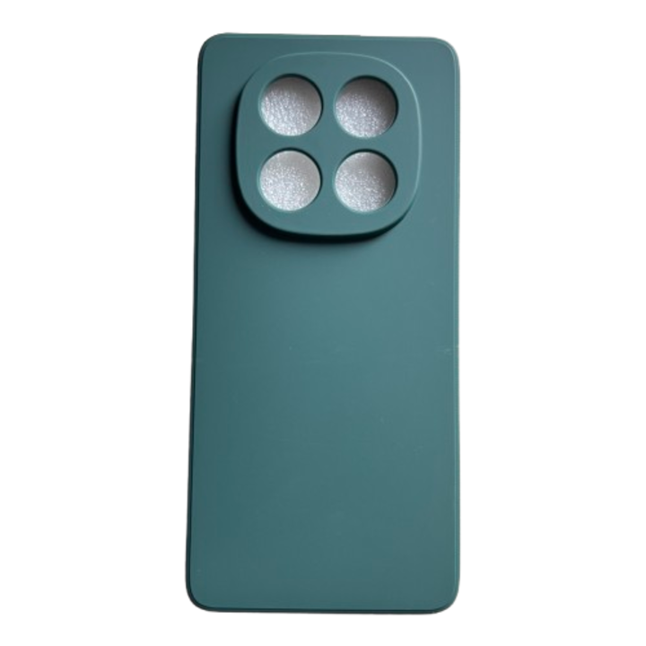 Мек кадифен калъф, съвместим с Xiaomi Redmi Note 14 Pro 5G, тъмно зелен