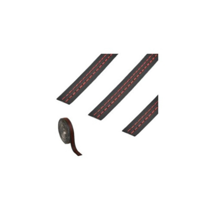 Самозалепваща лента от имитация на кожа, различни шевове, 2 м червено