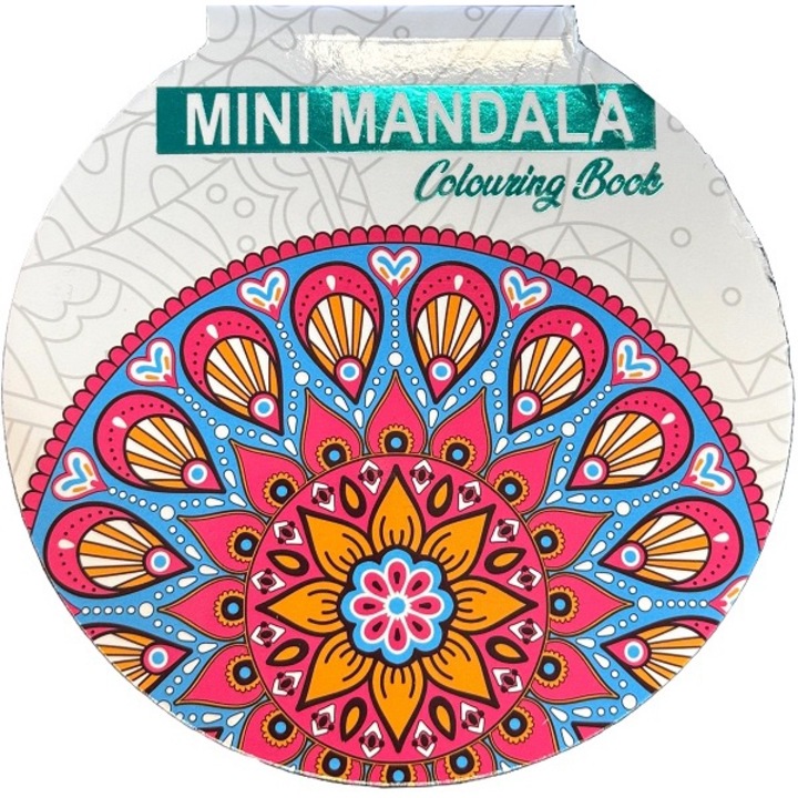 Mini Mandala De Colorat. Albastru