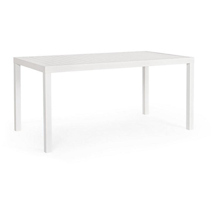 Masa aluminiu alb Hilde 150x80x75 cm