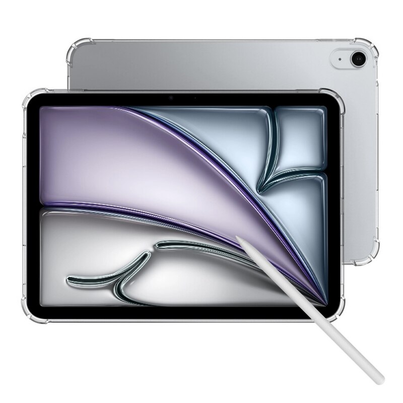 Husa tableta compatibila cu iPad Air 11, Shockproof, Protectie completa, Transparent