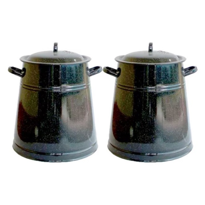 Set 2 Garnita Emailata, 5L, Bidon untura, 5 litri, SULTAN