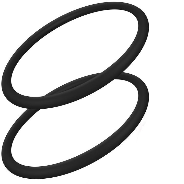 Set 2 suporturi pentru tendonul rotulian, negru, 30.48x45.72cm, silicon