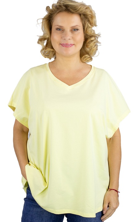 Tricou de dama Mela, Galben