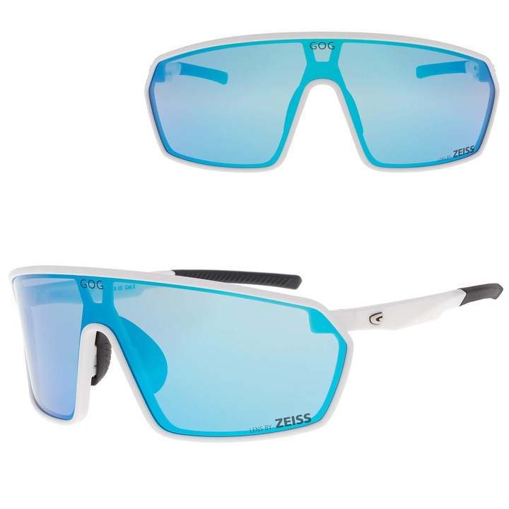 Ochelari sportivi GOG FREYA, lentile ZEISS, albastru oglinda, UV 400