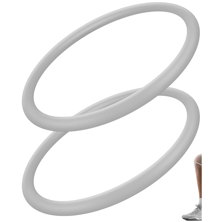 Set 2 suporturi pentru tendon Genunchi din Silicon, Gri, 30.48x45.72cm