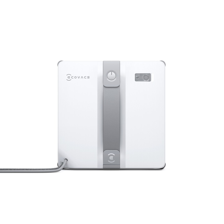 Прахосмукачка за почистване на прозорци WINBOT MINI Grey Ecovacs, технология WIN-SLAM 3.0, всмукателна мощност 3200Pa, капацитет на резервоара за вода 60 ml, микрофибърна подложка, 3 режима на почистване, бяла