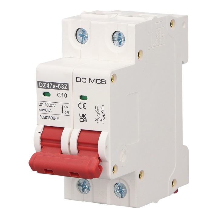 Siguranta Enforose 2P DIN pentru sistem solar PV DC1000V 10A