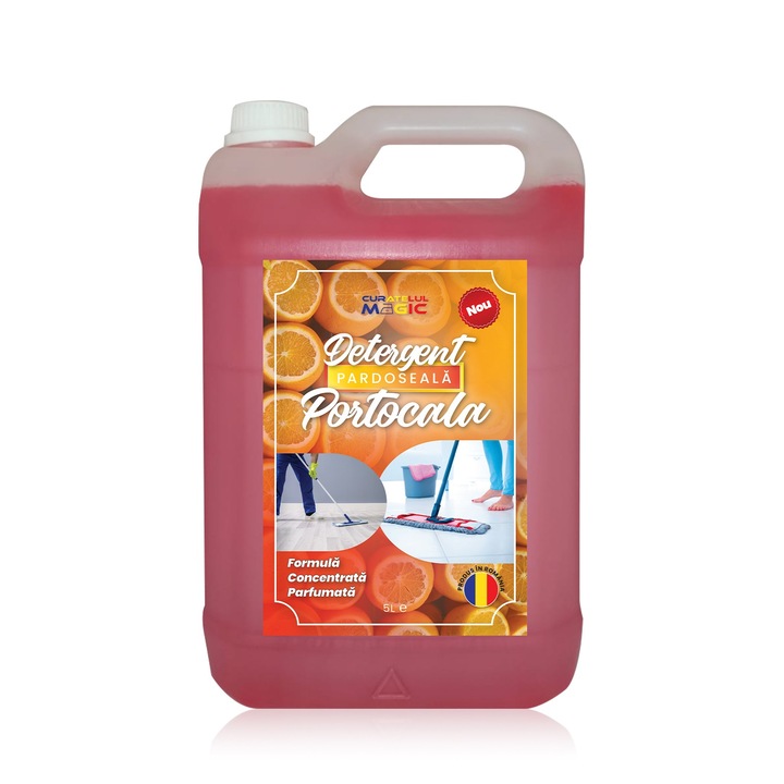 Detergent Pardoseala Curatelul Magic 5 Litri Portocala