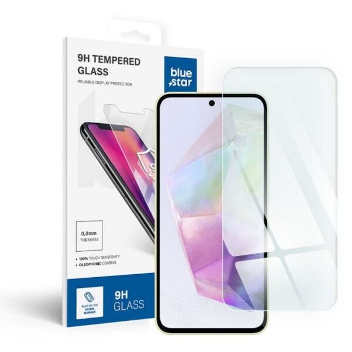 Folie Sticla Securizata Bluestar Dreapta Compatibila Cu Samsung Galaxy A36 5G, Duritate 9h, Transparenta