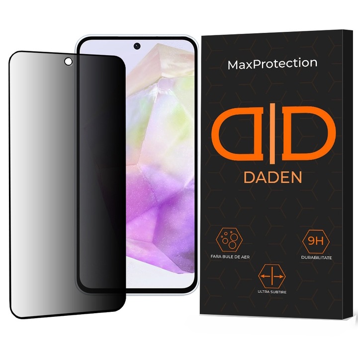 Folie Sticla Privacy pentru Samsung Galaxy A26 Daden, Full Cover, Protectie Profesionala, Ultra Rezistenta, Calitate Premium