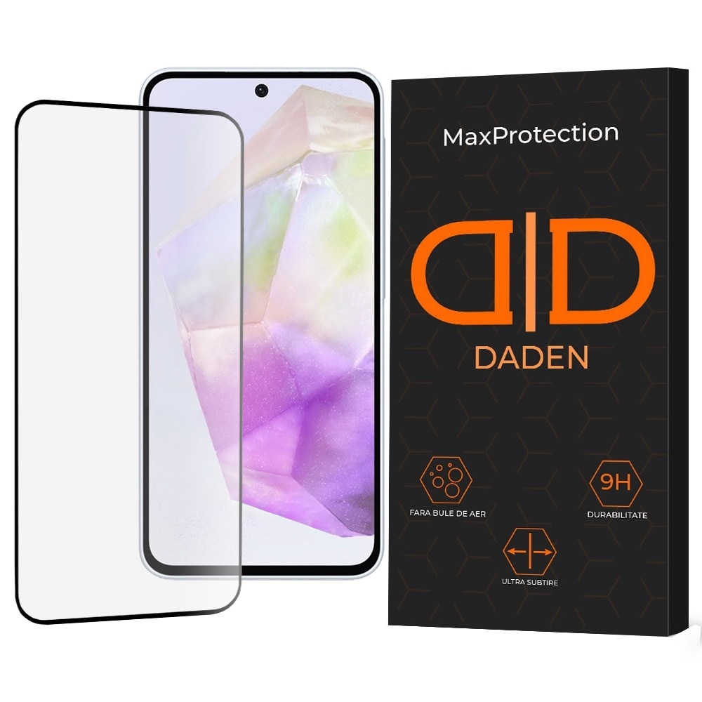 Folie Sticla pentru Samsung Galaxy A26 Daden MaxProtection, Full Cover, Protectie Profesionala, Ultra Rezistenta, Calitate Premium