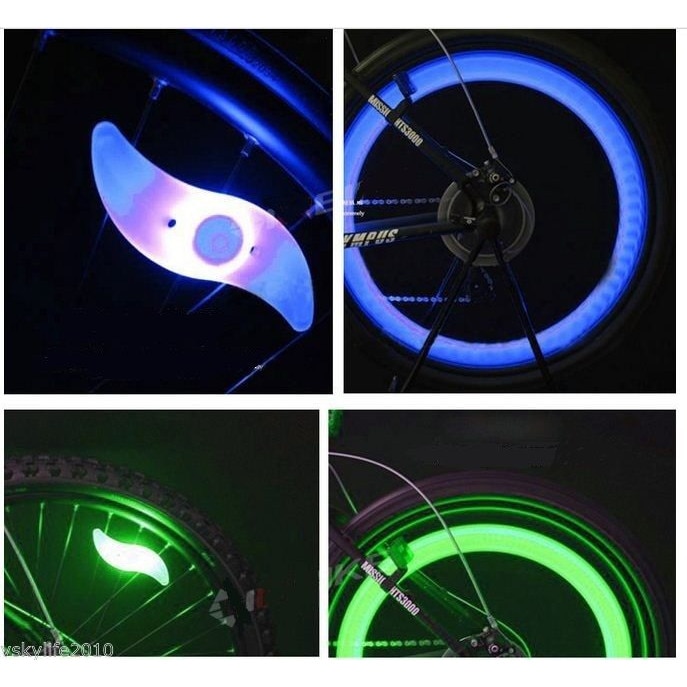 Iluminat LED Palmonix, pentru spite bicicleta, cu 3 de iluminare, rosu - eMAG.ro